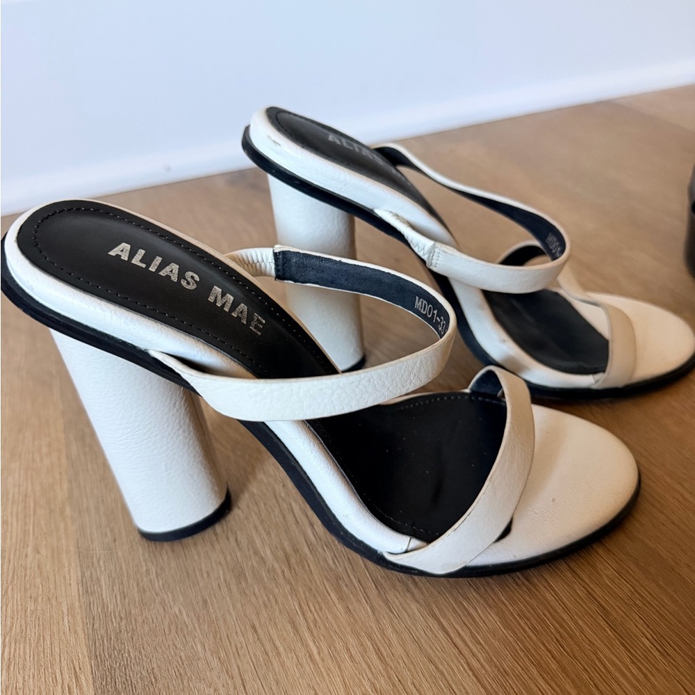 Alias Mae Cream Strappy Heels